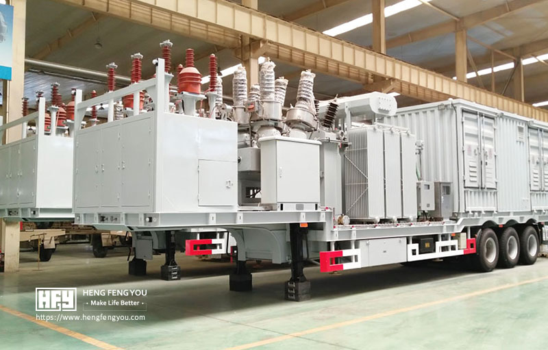 50kV Mobile Substation, Vehicle Mounted 50kV Substation, 50kV Modular Substation, Emergency Power Solution 50kV.